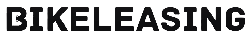 Schwarzer Text "BIKELEASING" auf weißem Hintergrund in moderner Schriftart.