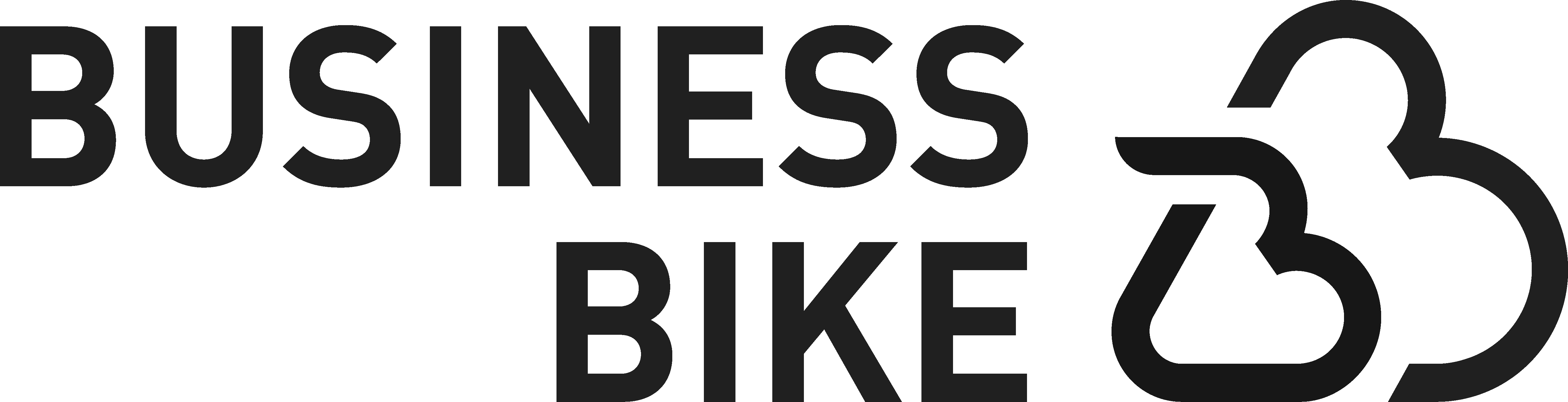 Logo von BusinessBike mit stilisiertem Fahrrad in Schwarz.