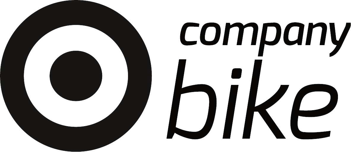Logo von Company Bike in Schwarz mit stilisiertem Rad und Schriftzug.