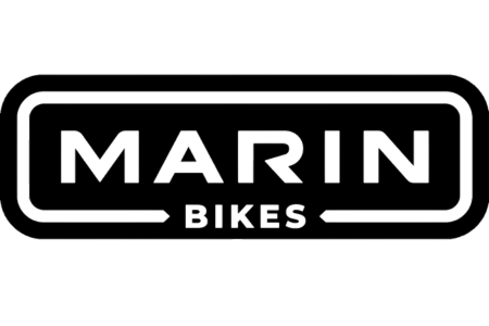 Logo von Marin Bikes in schwarzer Schrift auf weißem Hintergrund.