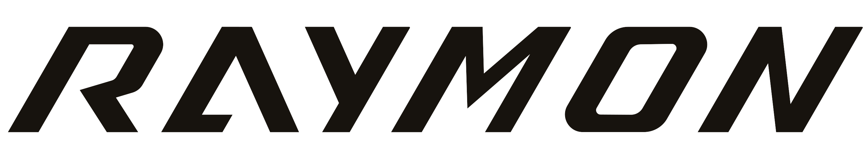 Schwarzes Raymon-Logo in fetten Buchstaben auf weißem Hintergrund.
