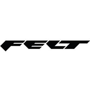Schwarzes "Felt"-Logo auf transparentem Hintergrund, klare und dunkle Buchstaben.